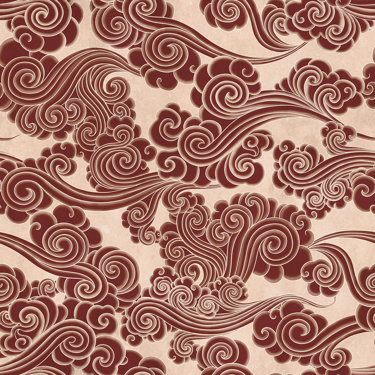 Kumo, Red Mural Wallpaper - pure wallpaper artwork