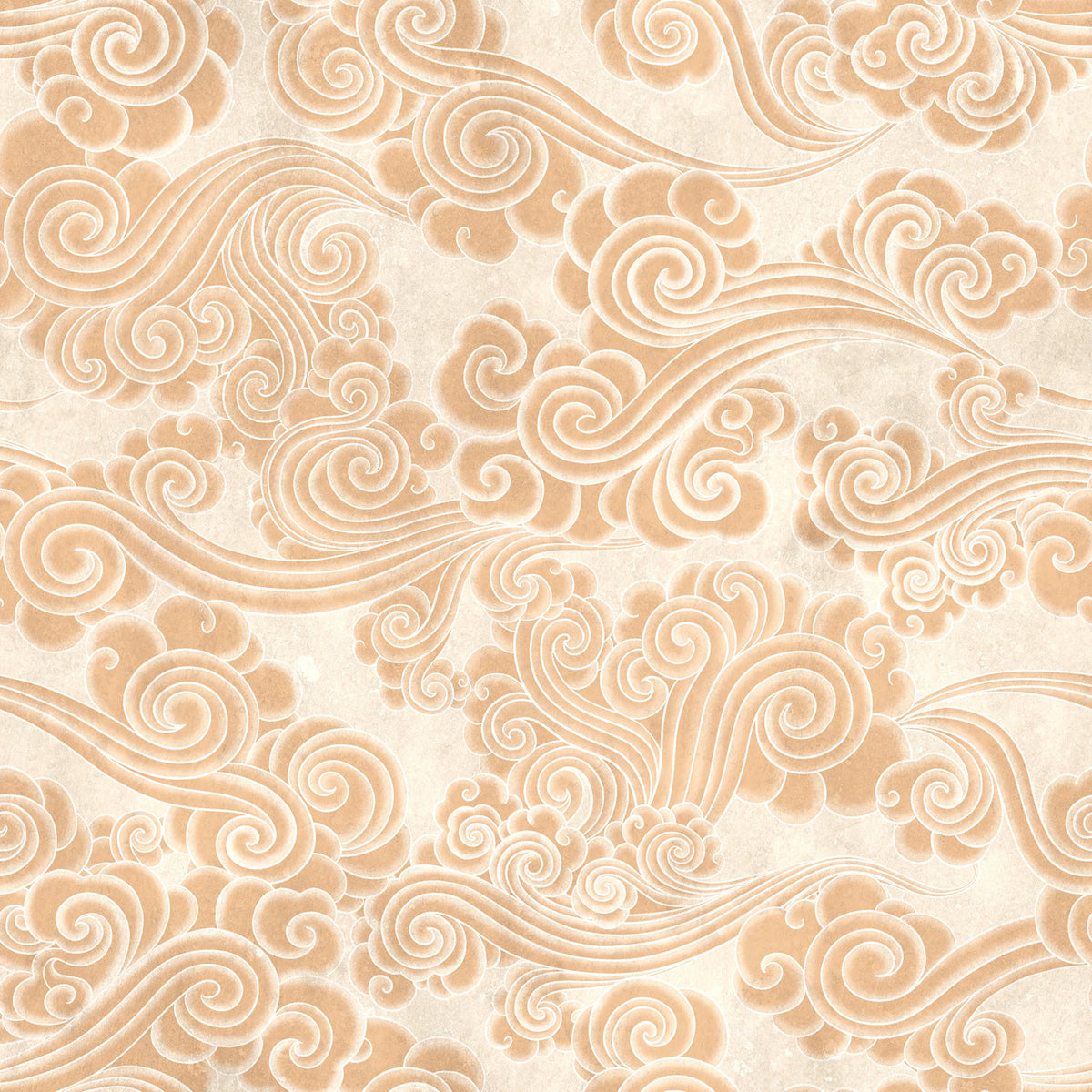Kumo, Yellow Mural Wallpaper - pure wallpaper artwork