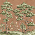Forest Poem, Rust Mural Wallpaper - pure wallpaper artwork