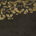 Maidenhair Tree, Black Mural Wallpaper - pure wallpaper artwork