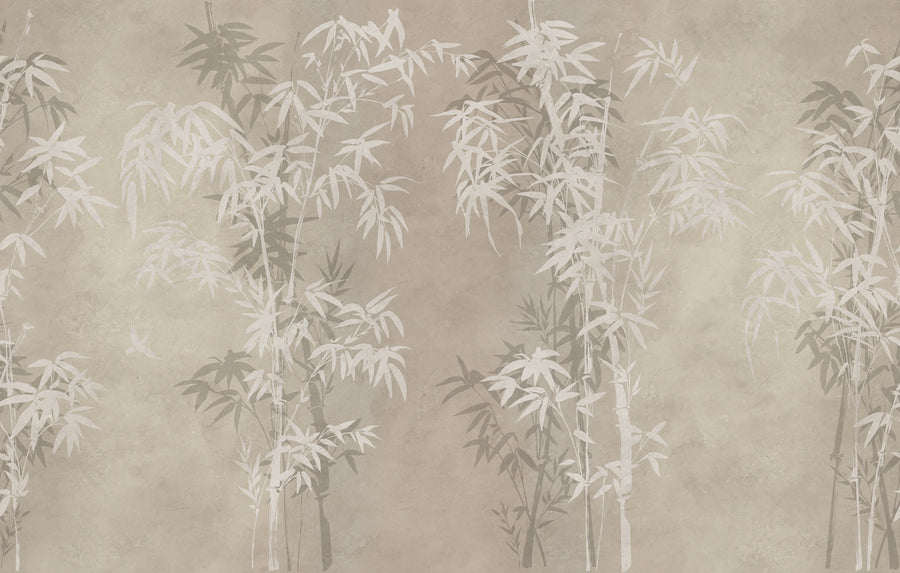 Bambusa, Beige Mural Wallpaper