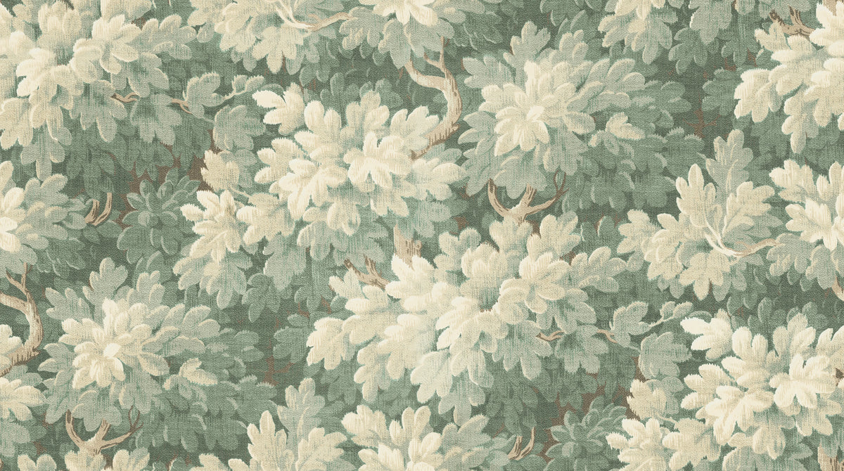 Vintage Foliage, Light Green Mural Wallpaper - pure wallpaper artwork