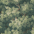 Vintage Foliage, Green Mural Wallpaper - pure wallpaper artwork