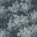 Vintage Foliage, Dark Blue Mural Wallpaper - pure wallpaper artwork