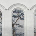 Woodland Arches, Blue Mural Wallpaper - pure wallpaper artwork