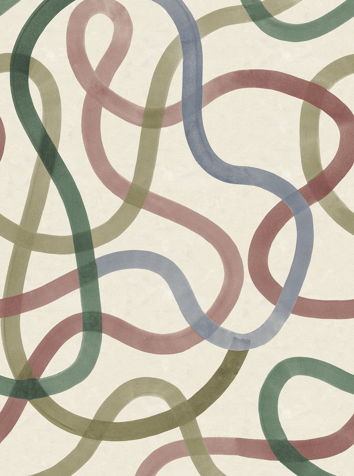 Serpentine, Retro Mural Wallpaper - pure wallpaper artwork