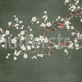 Serene Branches, Green Mural Wallpaper - pure wallpaper artwork