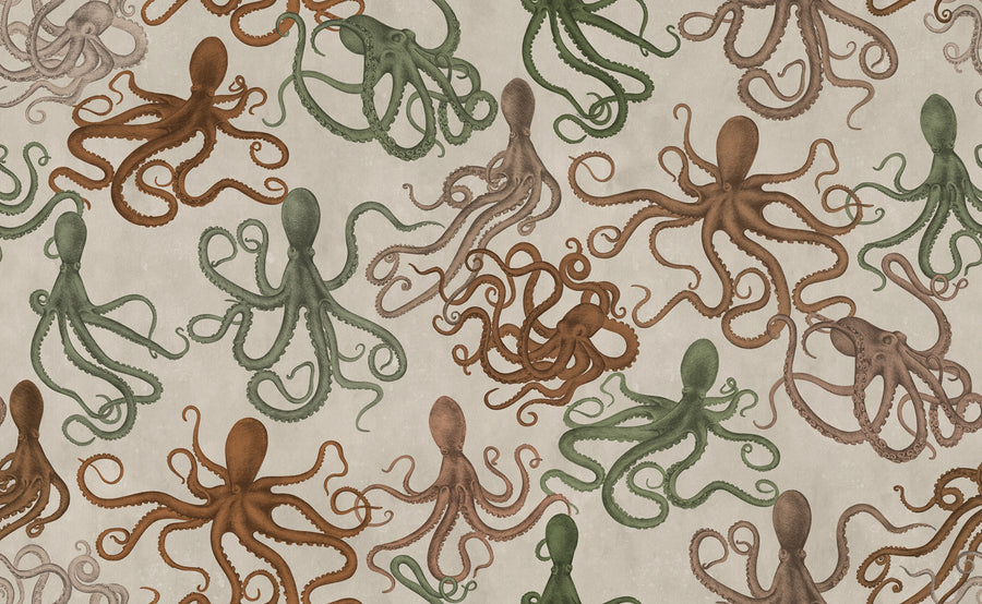 Octopus, Multi Mural Wallpaper