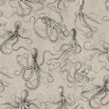 Octopus, Beige Mural Wallpaper - pure wallpaper artwork