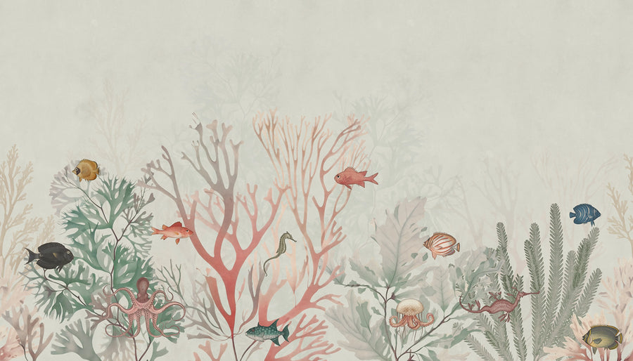Coral World, Day Mural Wallpaper