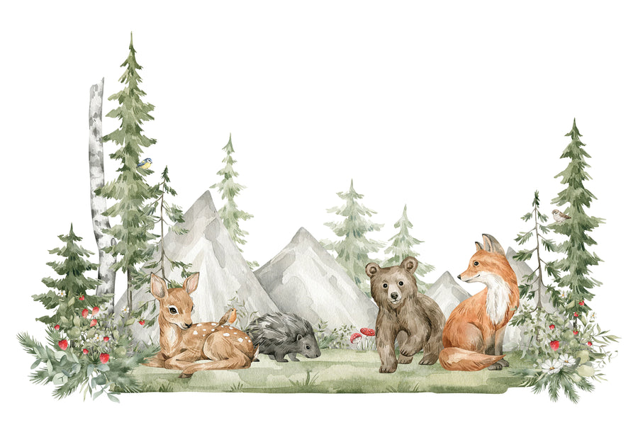 Enchanted Grove, Day Mural Wallpaper