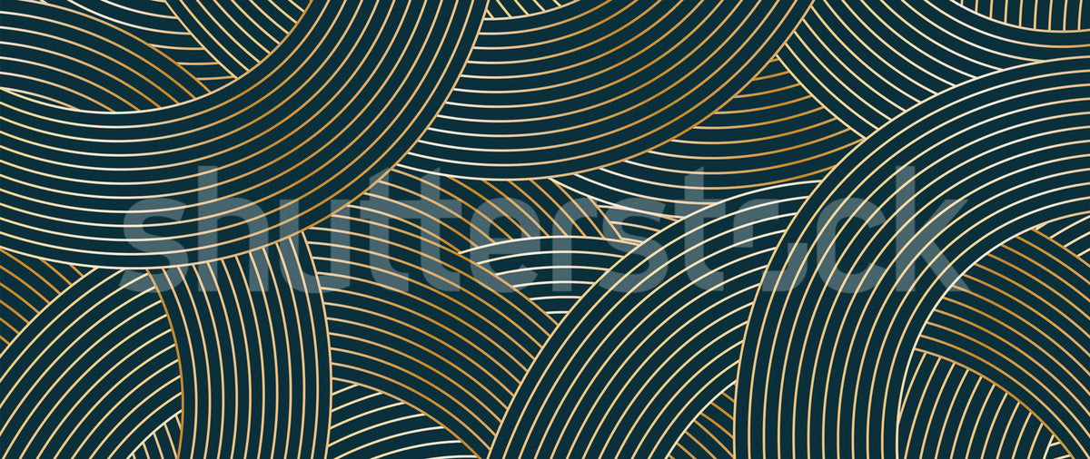 Elegant Lines, Petrol Mural Wallpaper - pure wallpaper artwork