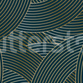 Elegant Lines, Petrol Mural Wallpaper - pure wallpaper artwork