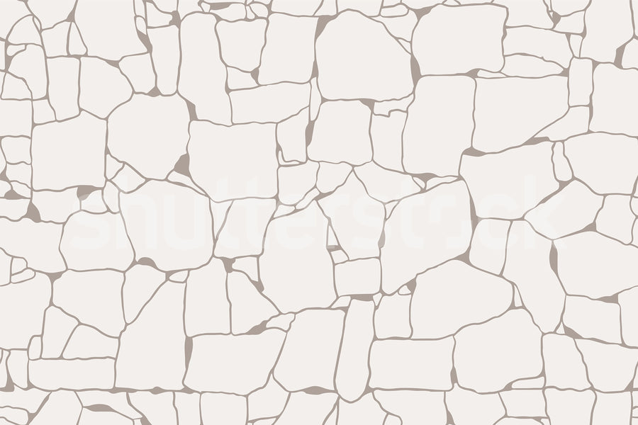 Rustic Grid, Warm White Mural Wallpaper