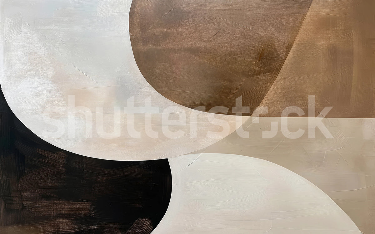 Soft Geometry, Neutral Mural Wallpaper - pure wallpaper artwork