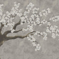 Calm Blossom, White Mural Wallpaper - pure wallpaper artwork