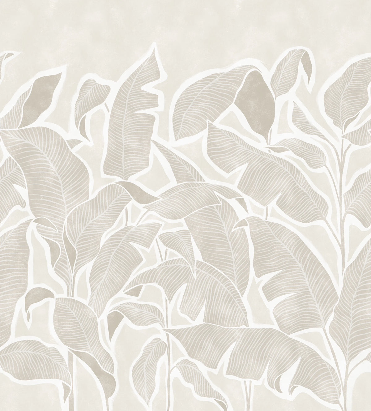 Tropical Breeze, Beige Mural Wallpaper - pure wallpaper artwork