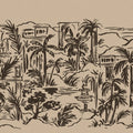 Palm Oasis, Black Mural Wallpaper - pure wallpaper artwork