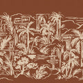 Palm Oasis, Rust Mural Wallpaper - pure wallpaper artwork