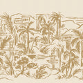Palm Oasis, Yellow Mural Wallpaper - pure wallpaper artwork