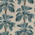 Tropical Rhythm, Blue Mural Wallpaper - pure wallpaper artwork