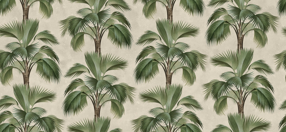 Tropical Rhythm, Beige Mural Wallpaper - pure wallpaper artwork
