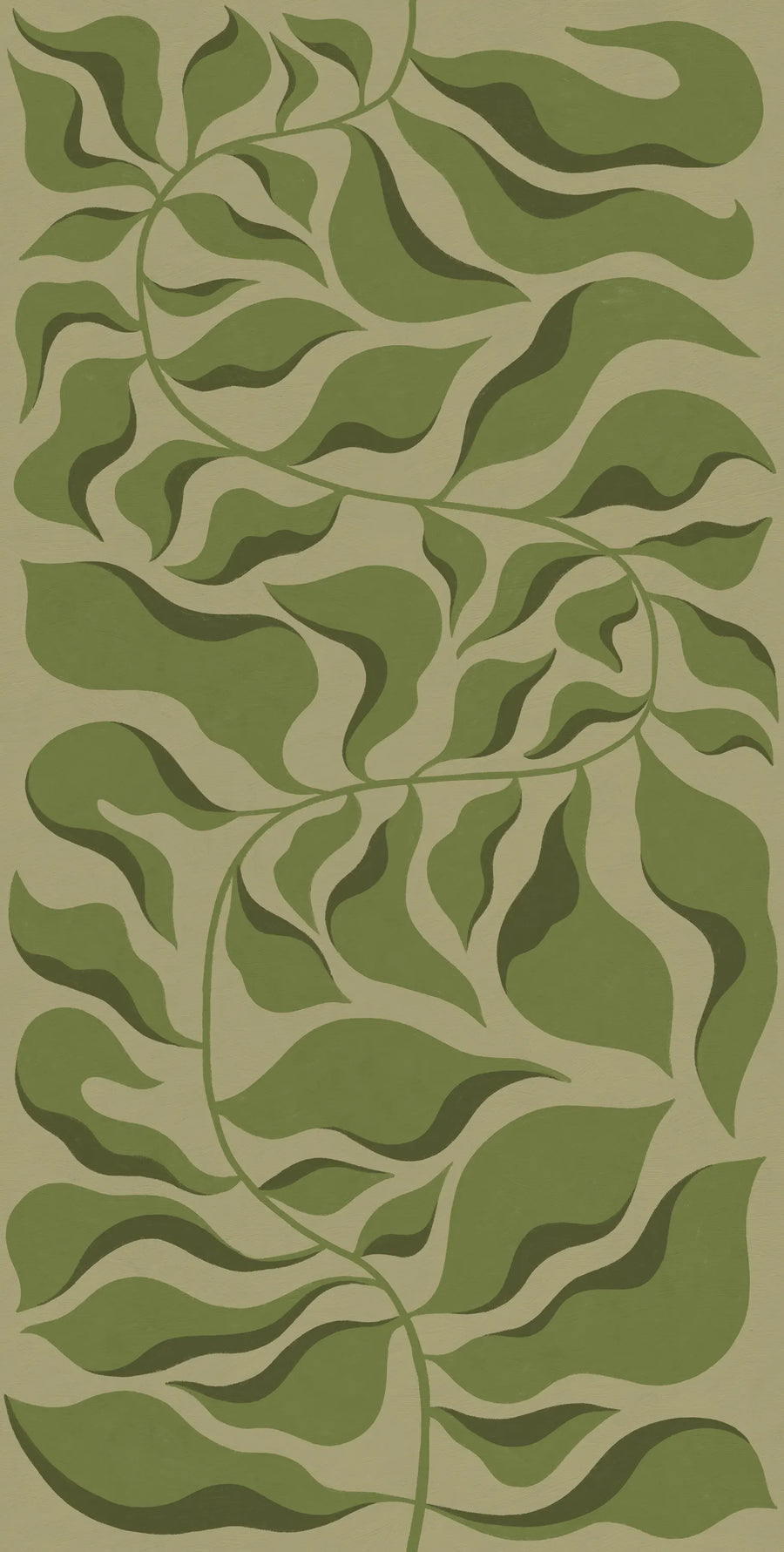 Bold Botanica, Light Green Mural Wallpaper