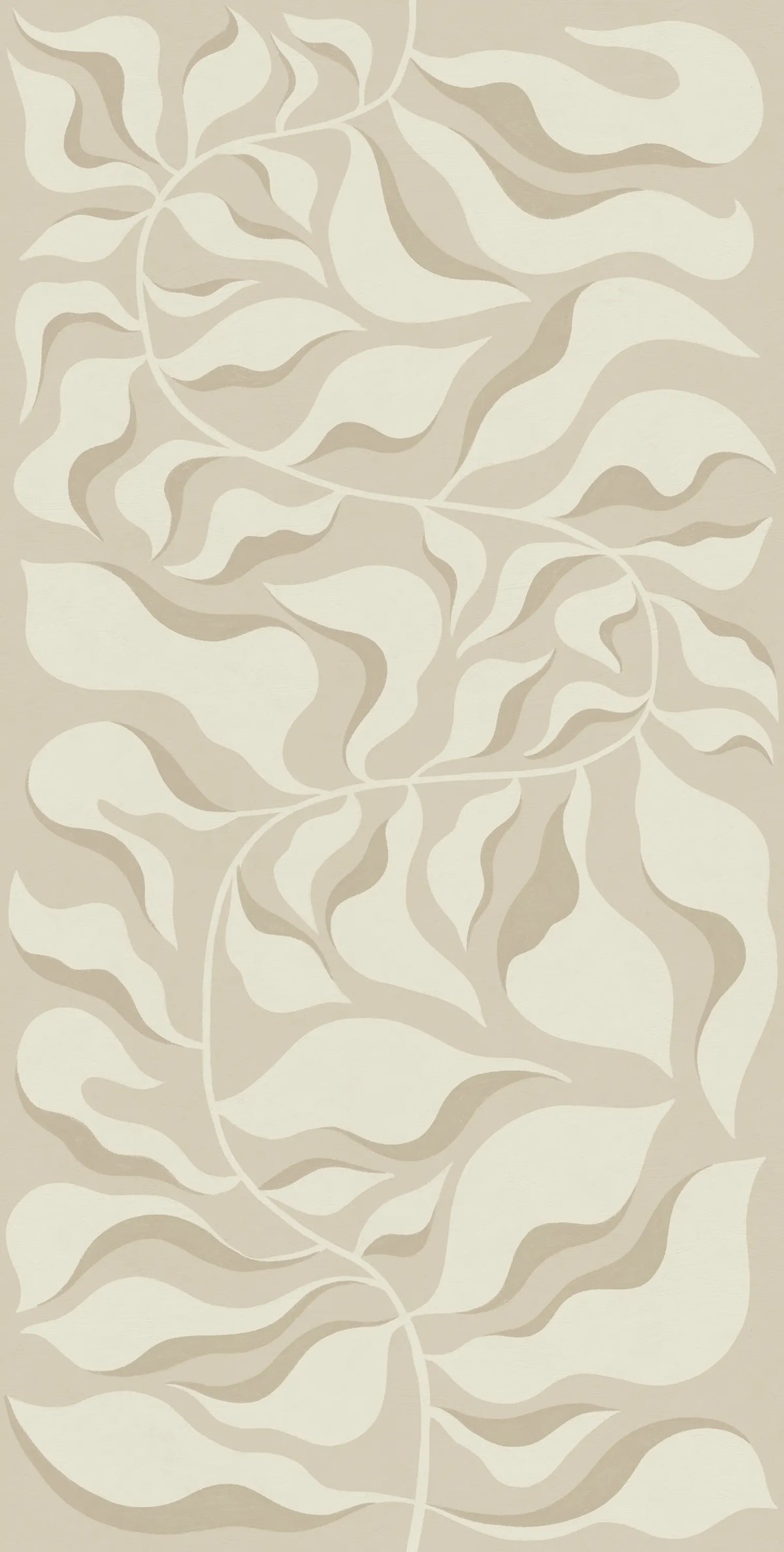 Bold Botanica, Beige Mural Wallpaper - pure wallpaper artwork