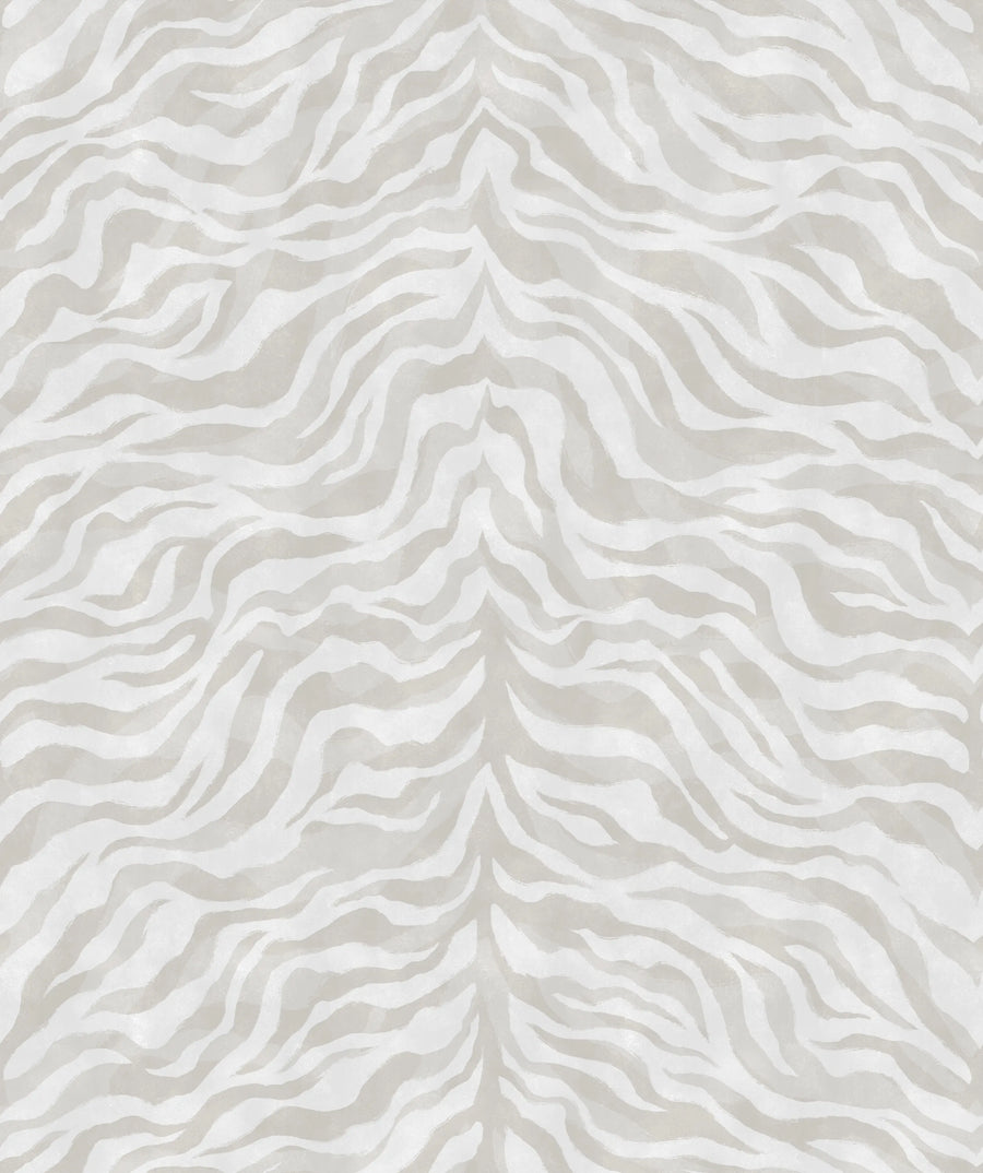 Animal Luxe, White Mural Wallpaper