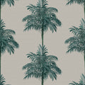 Palm Stripes, Blue Mural Wallpaper - pure wallpaper artwork