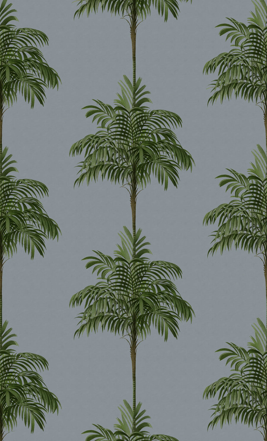 Palm Stripes, Green Mural Wallpaper