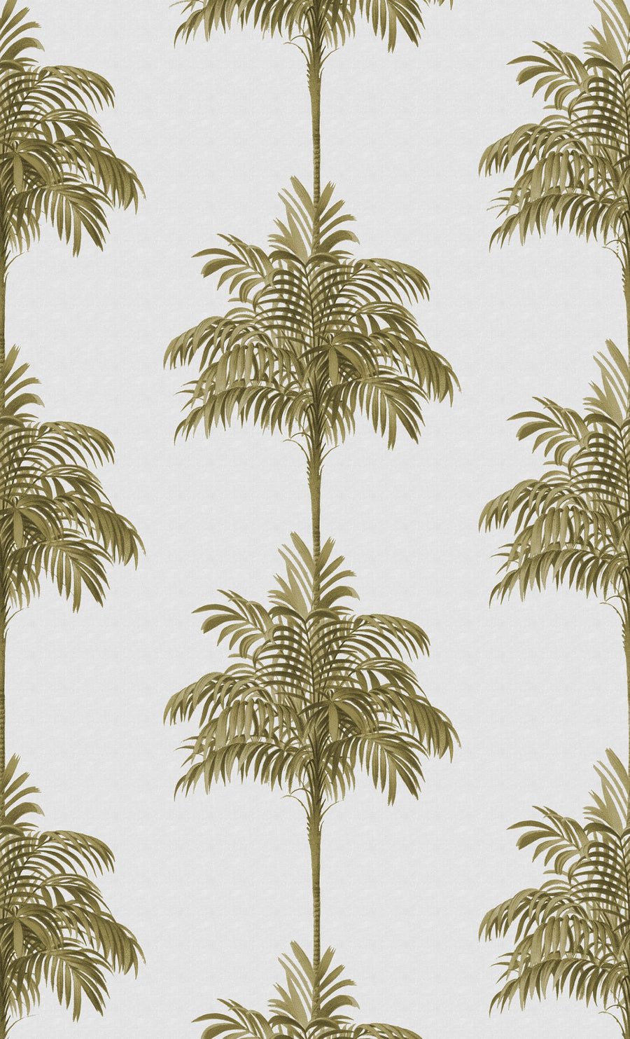 Palm Stripes, Gold Mural Wallpaper