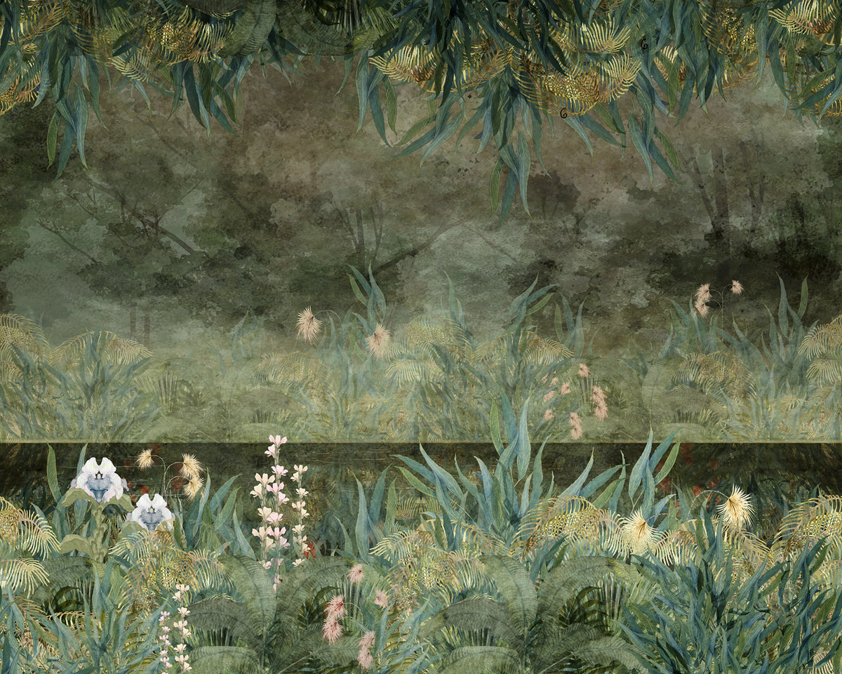Tropical Treasures, Night Mural Wallpaper - pure wallpaper artwork