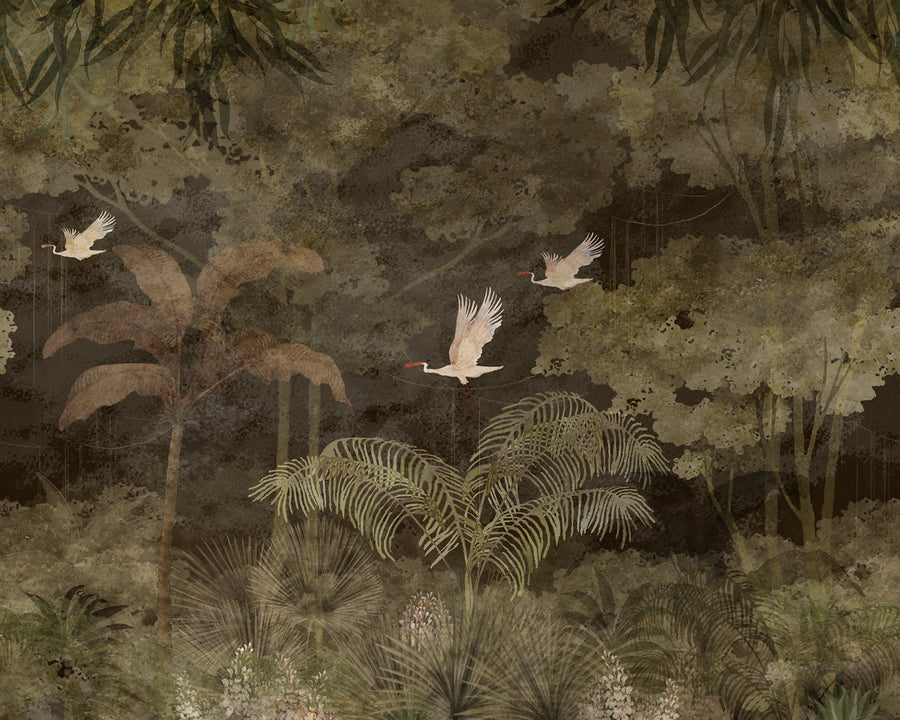 Exotic Eden, Night Mural Wallpaper