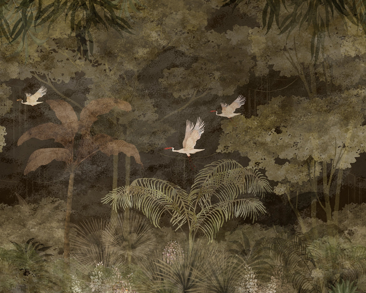 Exotic Eden, Night Mural Wallpaper - pure wallpaper artwork