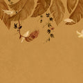 Birds in the Trees, Orange Mural Wallpaper - pure wallpaper artwork