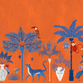 Savanna Chic, Orange Mural Wallpaper - pure wallpaper artwork