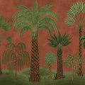 Botanical Bliss, Rust Mural Wallpaper - pure wallpaper artwork