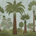 Botanical Bliss, Blue Mural Wallpaper - pure wallpaper artwork