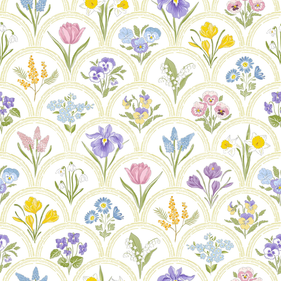 Botanic Arches, Spring Mural Wallpaper