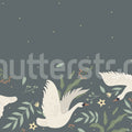 Swan Bloom, Spring Mural Wallpaper - pure wallpaper artwork