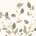 Botanic Foliage, Spring Mural Wallpaper - pure wallpaper artwork