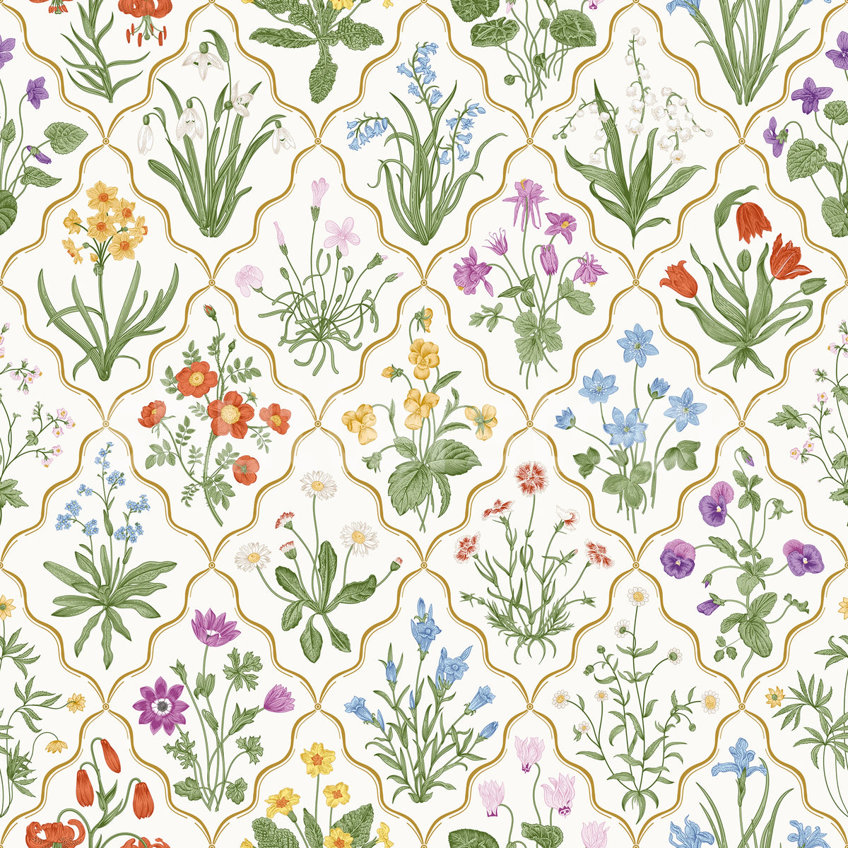 Garden Charm, Summer Mural Wallpaper - pure wallpaper artwork