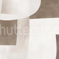 Soft Contours, Greige Mural Wallpaper - pure wallpaper artwork