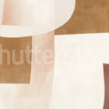 Soft Contours, Brown Mural Wallpaper - pure wallpaper artwork
