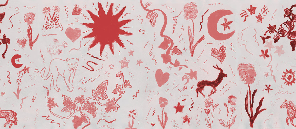 Chroma, Red Mural Wallpaper - pure wallpaper artwork