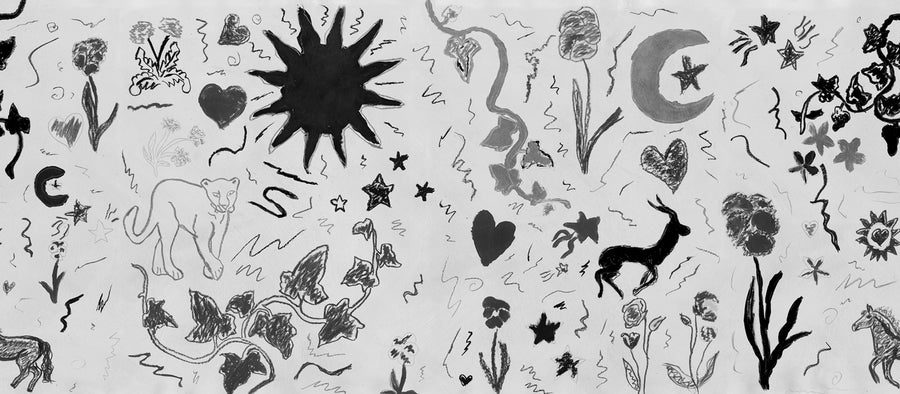 Chroma, Black & White Mural Wallpaper