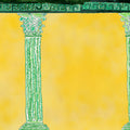 Aegis, Yellow Mural Wallpaper - pure wallpaper artwork
