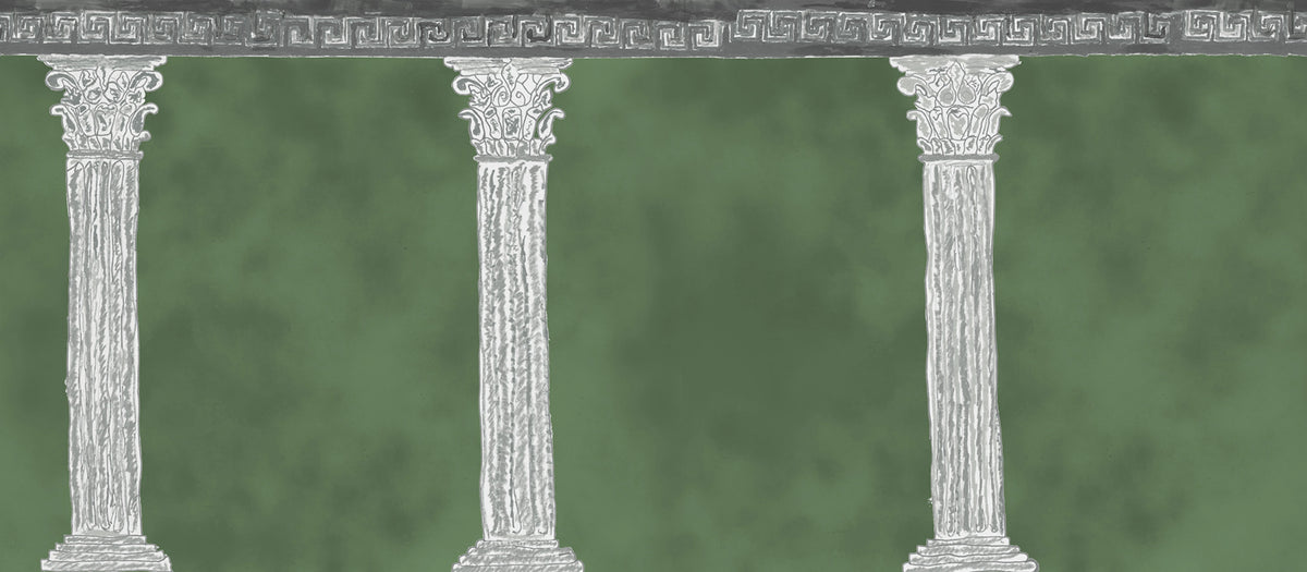 Aegis, Green Mural Wallpaper - pure wallpaper artwork