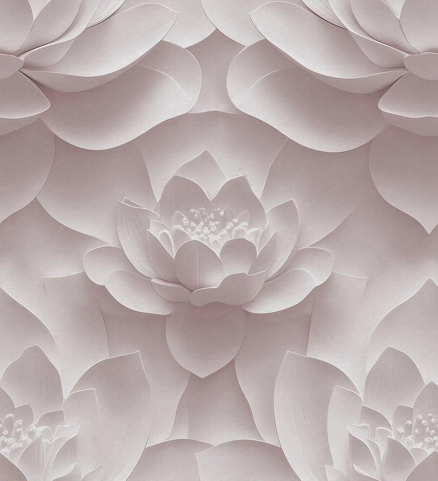 Lotus Dream, Pink Mural Wallpaper